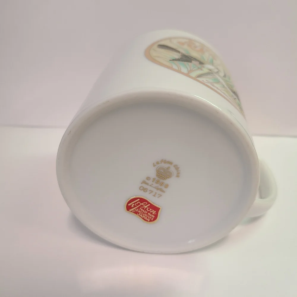 Vintage Lefton China 1988 Japan Gold Trim Tennessee Mug